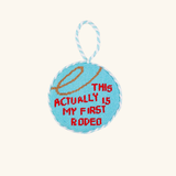First Rodeo Needlepoint Ornament